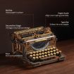 ROKR Classical Mechanical Typewriter Wooden Model Kit