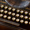 ROKR Classical Mechanical Typewriter Wooden Model Kit