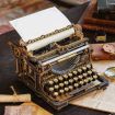 ROKR Classical Mechanical Typewriter Wooden Model Kit