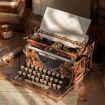 ROKR Magical Mechanical Typewriter Wooden Model Kit