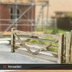 Scale Model Scenery Laser Cut Five Bar Gates & Posts (Pack Of 3) OO Gauge