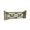 Scale Model Scenery Laser Cut Five Bar Gates & Posts (Pack Of 3) OO Gauge