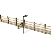 Scale Model Scenery Laser Cut 4ft Post & Rail Lineside Fencing OO Gauge