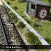 Scale Model Scenery Laser Cut Concrete Lineside Trunking OO Gauge