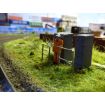 Scale Model Scenery Laser Cut Tube Clamp Style Safety Railings (2 x 260mm) OO Gauge