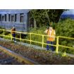 Scale Model Scenery Laser Cut Tube Clamp Style Safety Railings (2 x 260mm) OO Gauge