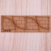 Scale Model Scenery Laser Cut MDF 90 Degree Pavement Corners (Pack of 4) OO Gauge