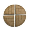 Scale Model Scenery Laser Cut MDF 90 Degree Pavement Corners (Pack of 4) OO Gauge