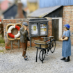Scale Model Scenery Parish / Village / Church Noticeboards (Pack of 6) OO Gauge
