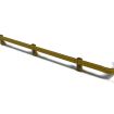 Scale Model Scenery Armco Style Roadside & Depot Safety Barriers (Pack Of 10) OO Gauge
