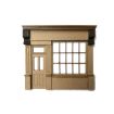 Scale Model Scenery Period Shop Front With Left-Hand Door OO Gauge