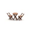 Scale Model Scenery Wooden Bistro Tables & Chairs OO Gauge