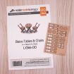Scale Model Scenery Wooden Bistro Tables & Chairs OO Gauge