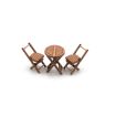 Scale Model Scenery Wooden Bistro Tables & Chairs OO Gauge