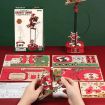ROKR Santa on Skis Pendulum Wooden Model Kit