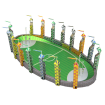 Metal Earth Quidditch Pitch Metal Model Kit