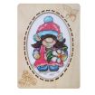 Orchidea Gonk 2 With Frame Counted Cross Stitch Kit