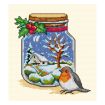 Orchidea Winter Jar Counted Cross Stitch Kit