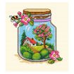 Orchidea Spring Jar Counted Cross Stitch Kit