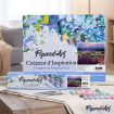 Figured'Art Flowers Near The Mountain Rolled Canvas Painting By Numbers Kit