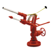 Working Fire Fighting Monitor