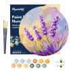 Figured'Art Lavender Hanging Wood Slice Painting By Numbers Kit