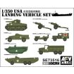 AFV Club 1/350 Scale US Navy LST-1 Landing Craft Model Kit - Additional Vehicle Set
