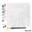 Figured'Art Paris Framed Canvas Painting By Numbers Kit