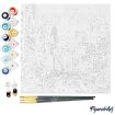 Figured'Art New York Framed Canvas Painting By Numbers Kit