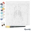Figured'Art Barcelona Framed Canvas Painting By Numbers Kit