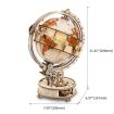 ROKR Luminous Globe Wooden Model Kit