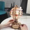 ROKR Luminous Globe Wooden Model Kit