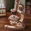 ROKR Microscope Wooden Model Kit