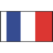 France Cotton Naval Tricolour Flag - 125mm