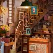 Rolife Wisdom Stationery Shop 3D Wooden DIY Miniature House Book Nook