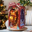 Rolife Christmas Street 3D Wooden DIY Miniature House Book Nook