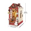 Rolife Christmas Indoor Scene 3D Wooden DIY Miniature House Book Nook