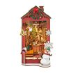 Rolife Christmas Indoor Scene 3D Wooden DIY Miniature House Book Nook