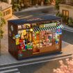 Rolife Nostalgic Corner Shop 3D Wooden DIY Miniature House Book Nook