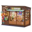 Rolife Nostalgic Corner Shop 3D Wooden DIY Miniature House Book Nook
