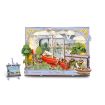 Rowood Red Boats Wall Art Wooden Model Kit