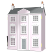 The Classical Georgian 12th Scale Dolls House kit- Basement Kit Unpainted