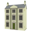 Unpainted The Classical Georgian Ready to Assemble 12th Scale Dolls House Kit