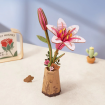 Rowood Pink Lily Wooden Model Kit