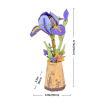 Rowood Purple Iris Wooden Model Kit