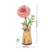 Rowood Pink Dahlia Wooden Model Kit