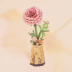 Rowood Pink Dahlia Wooden Model Kit