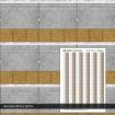 Scale Model Scenery Network Rail Platform Edge Coping With Buff Tactile Paving (Pack of 5) OO Gauge