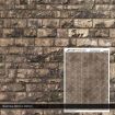 Scale Model Scenery Light Weathered Random Ashlar Brick Texture Paper (Pack of 5) OO Gauge