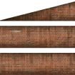 Scale Model Scenery English Bond Weathered Red Brick Platform Wall Wraps (18mm to 20mm high) OO Gauge